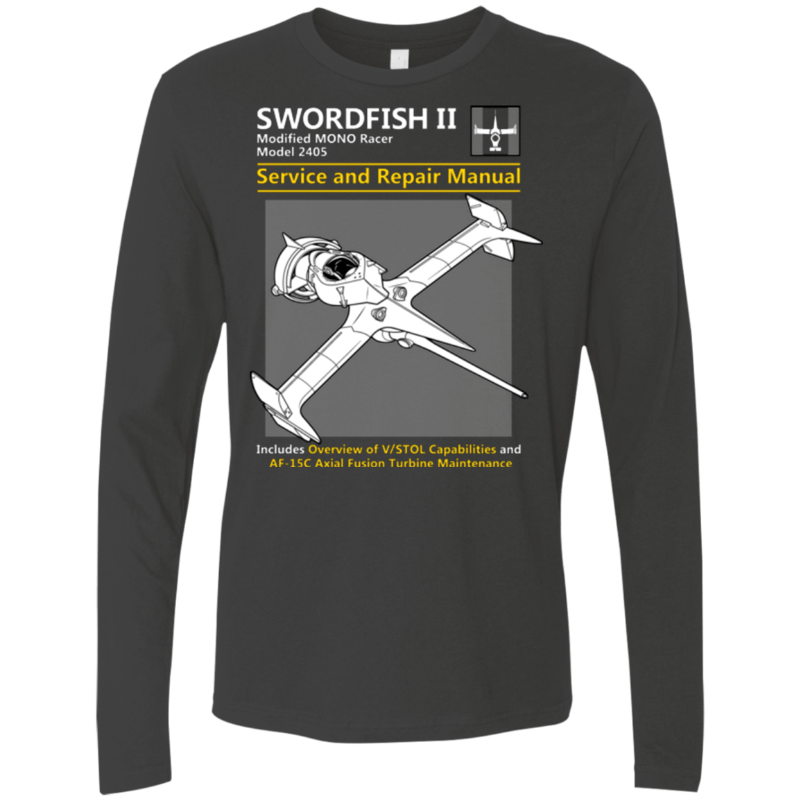 T-Shirts Heavy Metal / Small SWORDFISH SERVICE AND REPAIR MANUAL Men's Premium Long Sleeve