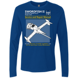 T-Shirts Royal / Small SWORDFISH SERVICE AND REPAIR MANUAL Men's Premium Long Sleeve