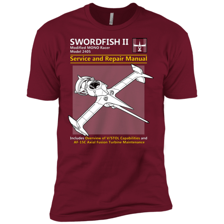 T-Shirts Cardinal / X-Small SWORDFISH SERVICE AND REPAIR MANUAL Men's Premium T-Shirt