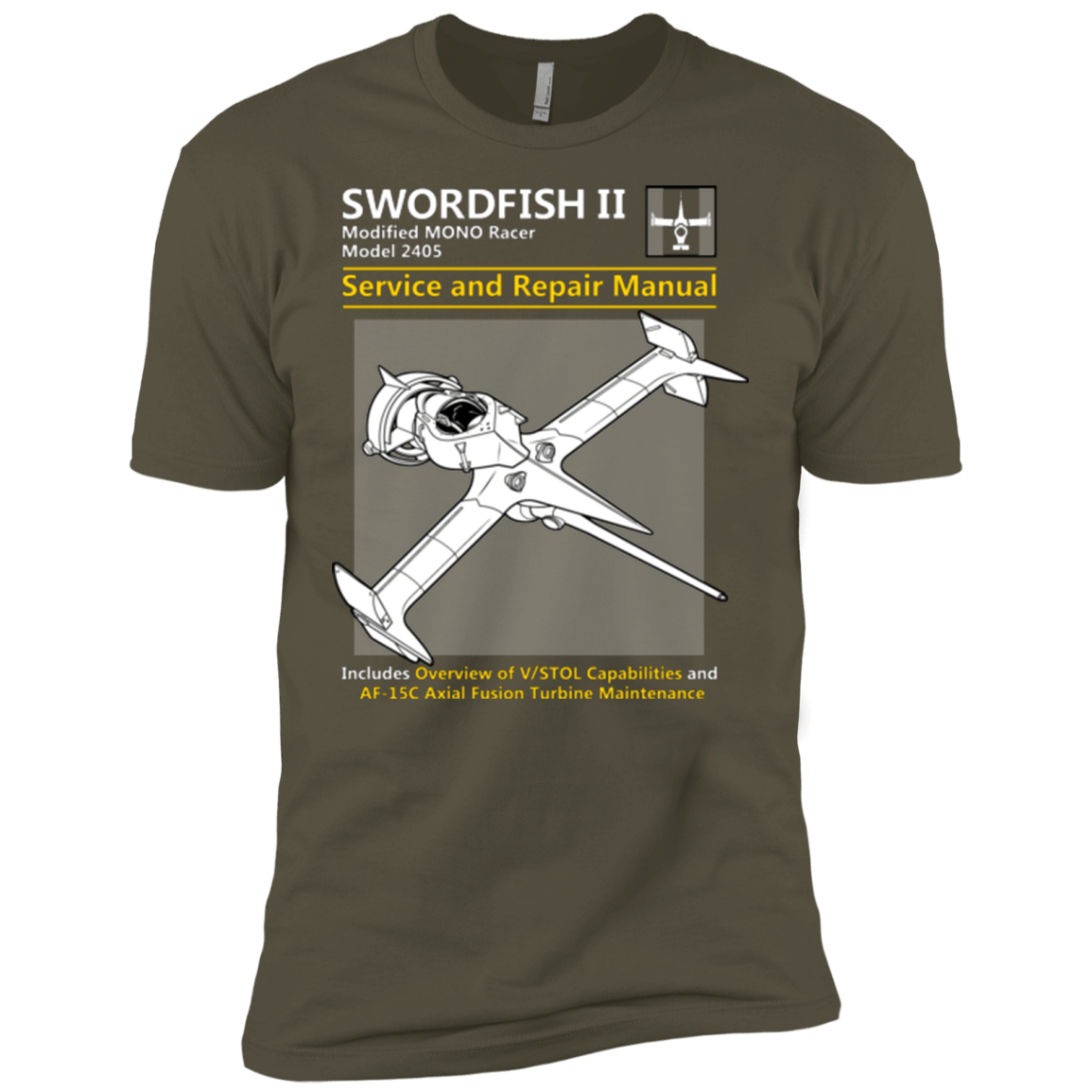 T-Shirts Military Green / X-Small SWORDFISH SERVICE AND REPAIR MANUAL Men's Premium T-Shirt