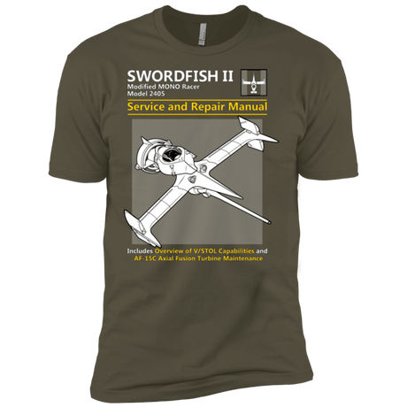 T-Shirts Military Green / X-Small SWORDFISH SERVICE AND REPAIR MANUAL Men's Premium T-Shirt