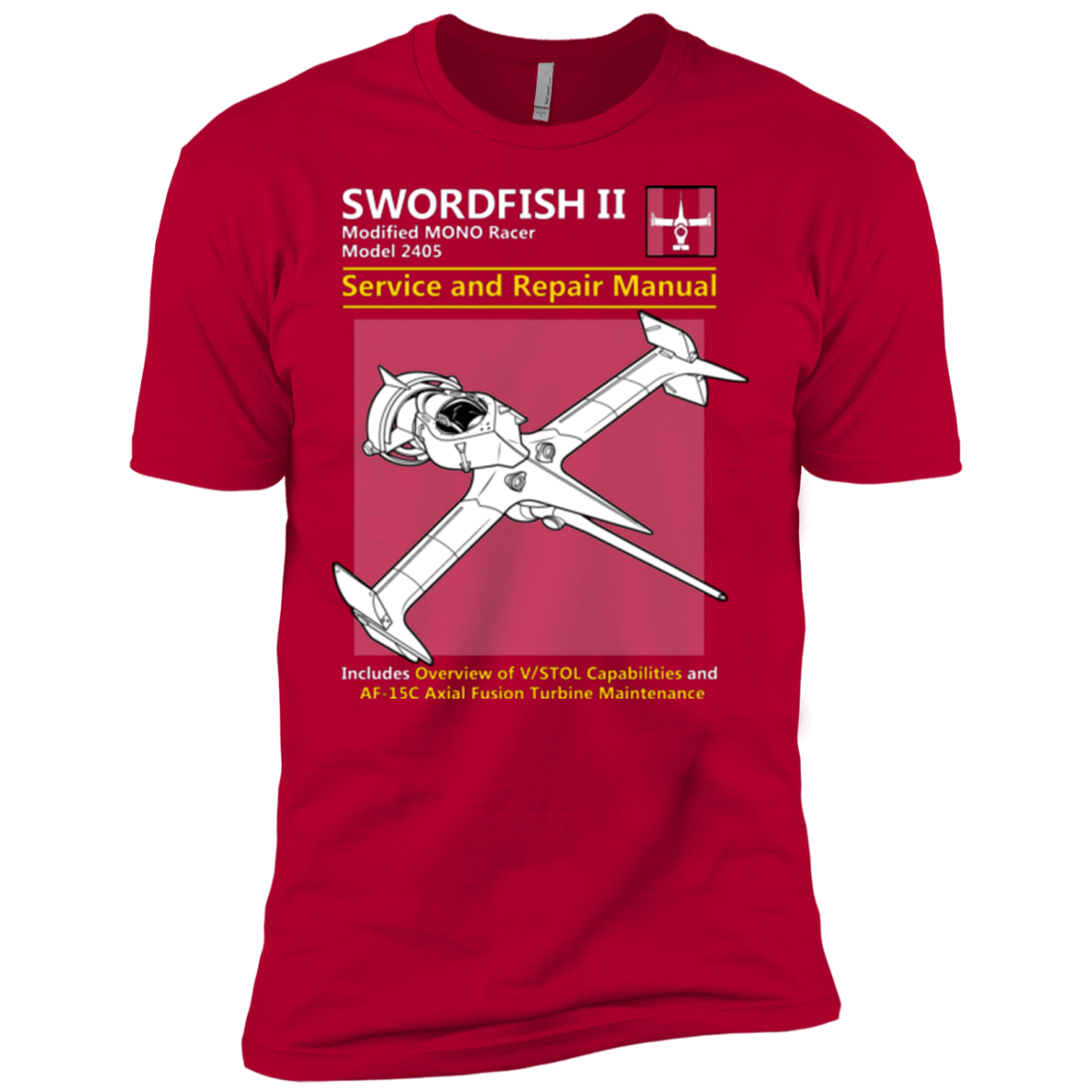 T-Shirts Red / X-Small SWORDFISH SERVICE AND REPAIR MANUAL Men's Premium T-Shirt