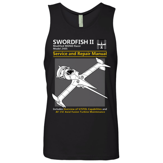 T-Shirts Black / Small SWORDFISH SERVICE AND REPAIR MANUAL Men's Premium Tank Top