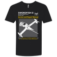 T-Shirts Black / X-Small SWORDFISH SERVICE AND REPAIR MANUAL Men's Premium V-Neck