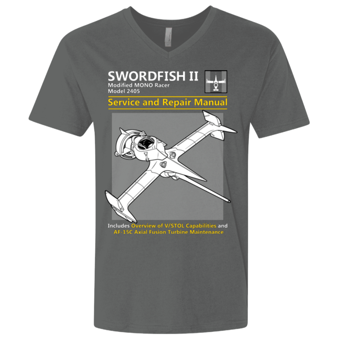T-Shirts Heavy Metal / X-Small SWORDFISH SERVICE AND REPAIR MANUAL Men's Premium V-Neck