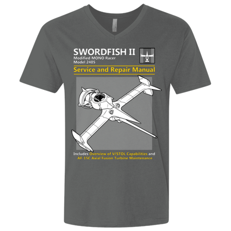 T-Shirts Heavy Metal / X-Small SWORDFISH SERVICE AND REPAIR MANUAL Men's Premium V-Neck