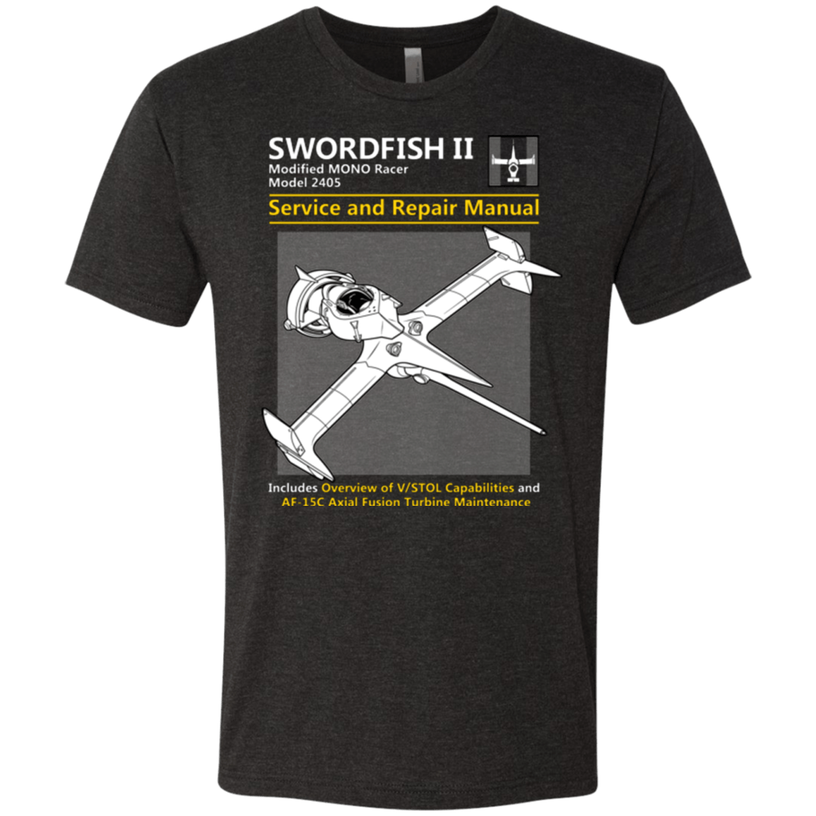 T-Shirts Vintage Black / Small SWORDFISH SERVICE AND REPAIR MANUAL Men's Triblend T-Shirt