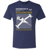 T-Shirts Vintage Navy / Small SWORDFISH SERVICE AND REPAIR MANUAL Men's Triblend T-Shirt