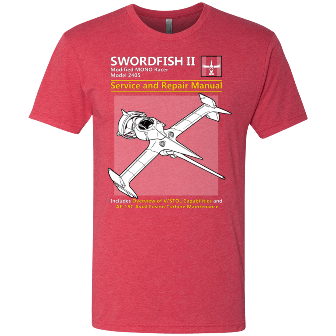 T-Shirts Vintage Red / Small SWORDFISH SERVICE AND REPAIR MANUAL Men's Triblend T-Shirt