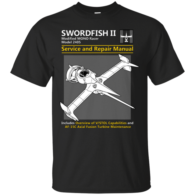 T-Shirts Black / Small SWORDFISH SERVICE AND REPAIR MANUAL T-Shirt