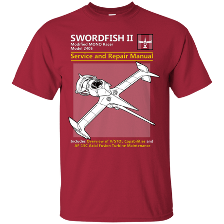 T-Shirts Cardinal / Small SWORDFISH SERVICE AND REPAIR MANUAL T-Shirt