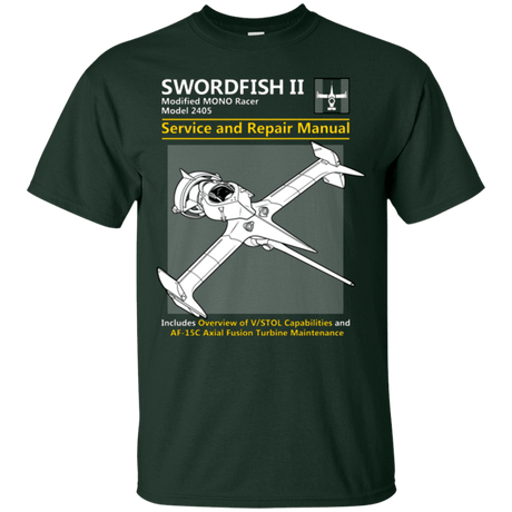 T-Shirts Forest Green / Small SWORDFISH SERVICE AND REPAIR MANUAL T-Shirt