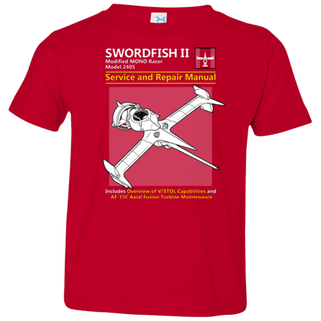 T-Shirts Red / 2T SWORDFISH SERVICE AND REPAIR MANUAL Toddler Premium T-Shirt