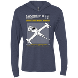 T-Shirts Vintage Navy / X-Small SWORDFISH SERVICE AND REPAIR MANUAL Triblend Long Sleeve Hoodie Tee