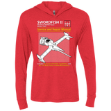 T-Shirts Vintage Red / X-Small SWORDFISH SERVICE AND REPAIR MANUAL Triblend Long Sleeve Hoodie Tee