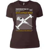 T-Shirts Dark Chocolate / X-Small SWORDFISH SERVICE AND REPAIR MANUAL Women's Premium T-Shirt