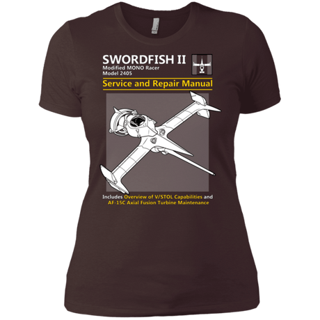 T-Shirts Dark Chocolate / X-Small SWORDFISH SERVICE AND REPAIR MANUAL Women's Premium T-Shirt