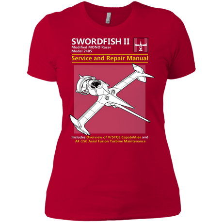 T-Shirts Red / X-Small SWORDFISH SERVICE AND REPAIR MANUAL Women's Premium T-Shirt