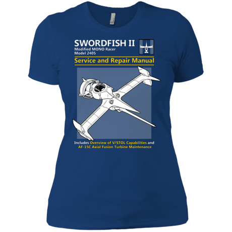 T-Shirts Royal / X-Small SWORDFISH SERVICE AND REPAIR MANUAL Women's Premium T-Shirt