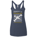 T-Shirts Vintage Navy / X-Small SWORDFISH SERVICE AND REPAIR MANUAL Women's Triblend Racerback Tank