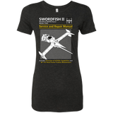 T-Shirts Vintage Black / Small SWORDFISH SERVICE AND REPAIR MANUAL Women's Triblend T-Shirt