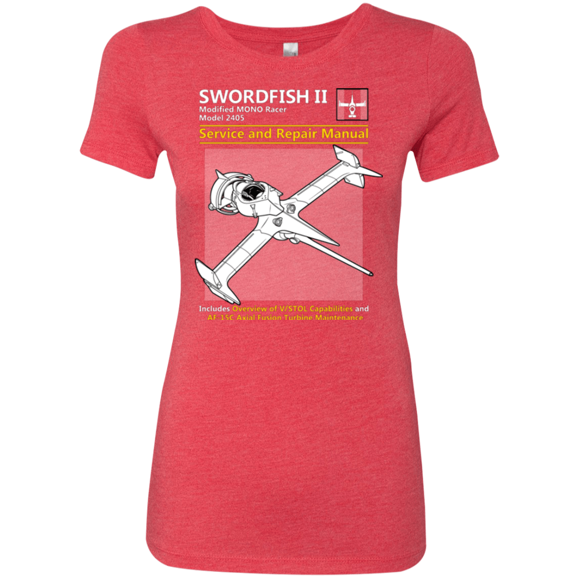 T-Shirts Vintage Red / Small SWORDFISH SERVICE AND REPAIR MANUAL Women's Triblend T-Shirt