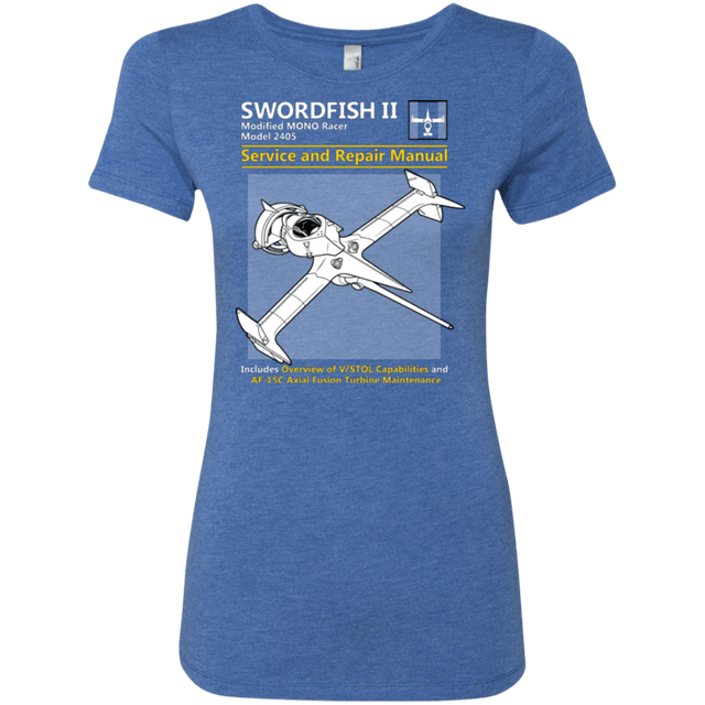 T-Shirts Vintage Royal / Small SWORDFISH SERVICE AND REPAIR MANUAL Women's Triblend T-Shirt