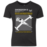 T-Shirts Vintage Black / YXS SWORDFISH SERVICE AND REPAIR MANUAL Youth Triblend T-Shirt