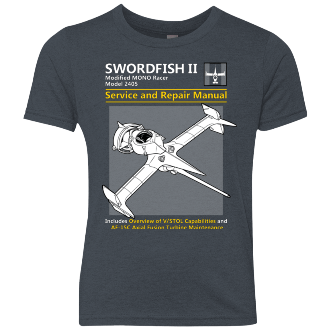 T-Shirts Vintage Navy / YXS SWORDFISH SERVICE AND REPAIR MANUAL Youth Triblend T-Shirt