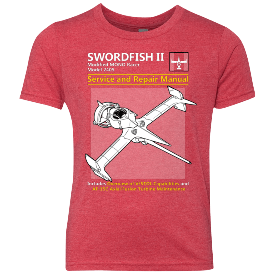 T-Shirts Vintage Red / YXS SWORDFISH SERVICE AND REPAIR MANUAL Youth Triblend T-Shirt