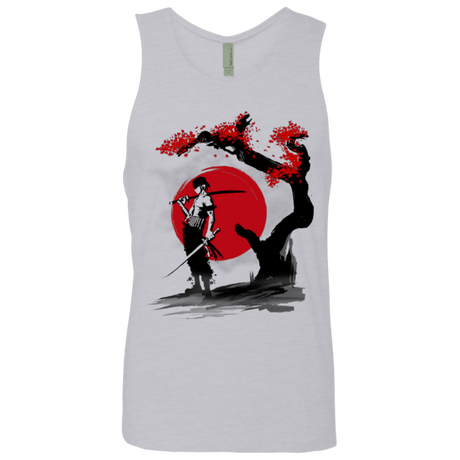 T-Shirts Heather Grey / Small Swordsman Pirate Men's Premium Tank Top