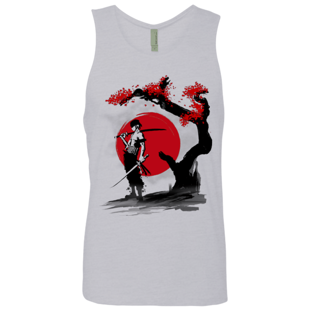 T-Shirts Heather Grey / Small Swordsman Pirate Men's Premium Tank Top