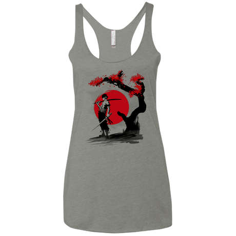T-Shirts Venetian Grey / X-Small Swordsman Pirate Women's Triblend Racerback Tank