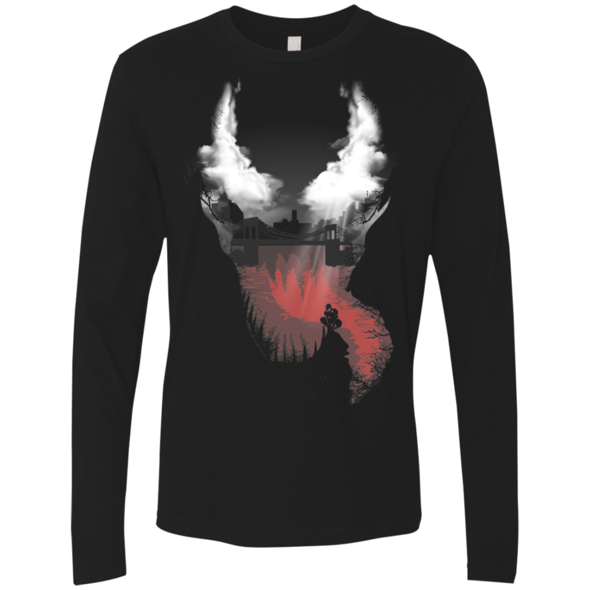 T-Shirts Black / S Symbiote City Men's Premium Long Sleeve
