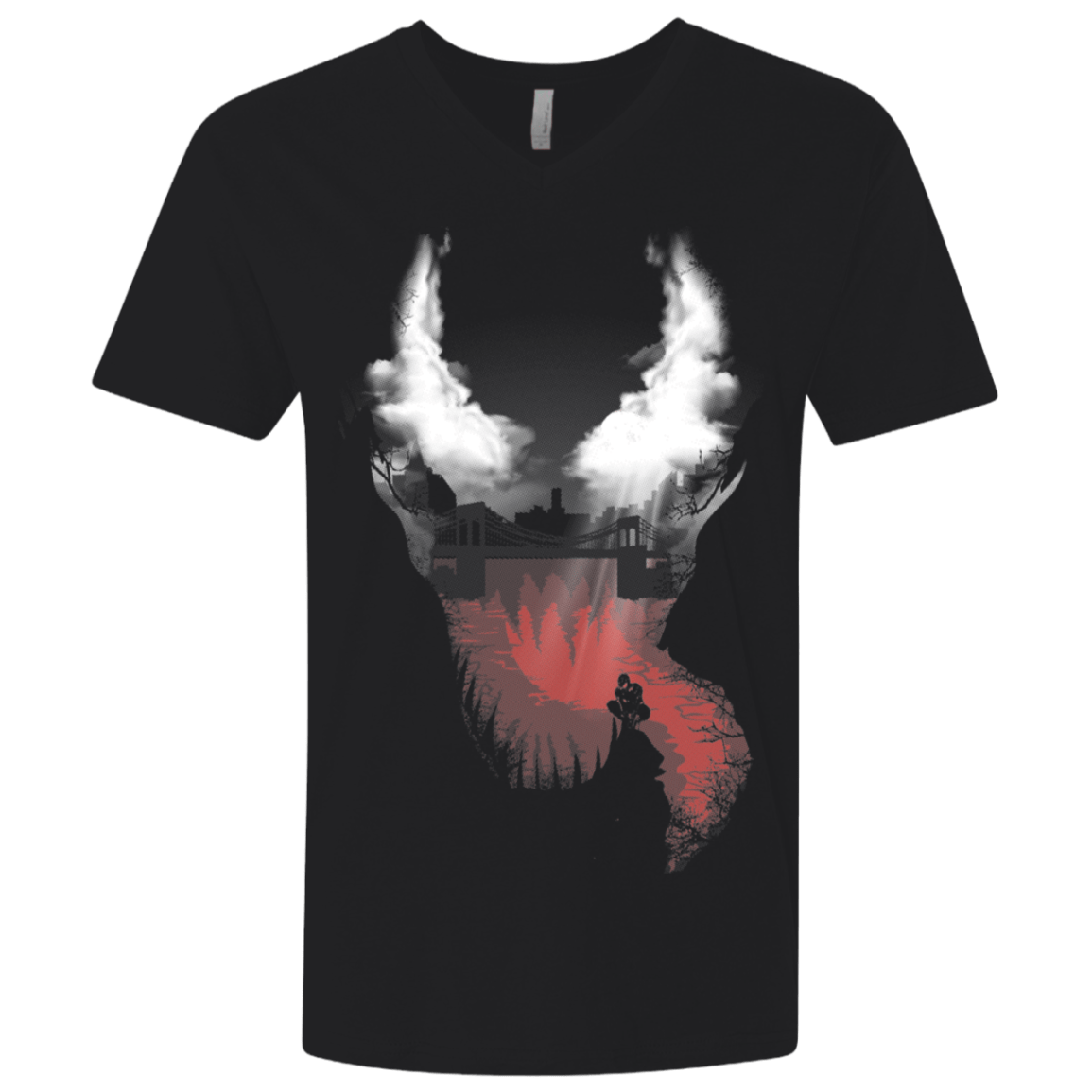T-Shirts Black / X-Small Symbiote City Men's Premium V-Neck