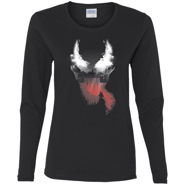 T-Shirts Black / S Symbiote City Women's Long Sleeve T-Shirt