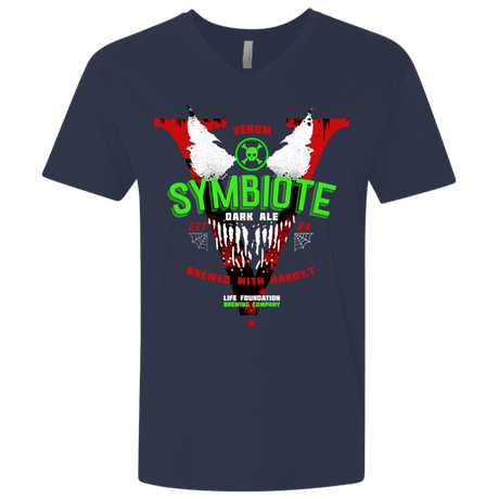 T-Shirts Midnight Navy / X-Small Symbiote Dark Ale Men's Premium V-Neck