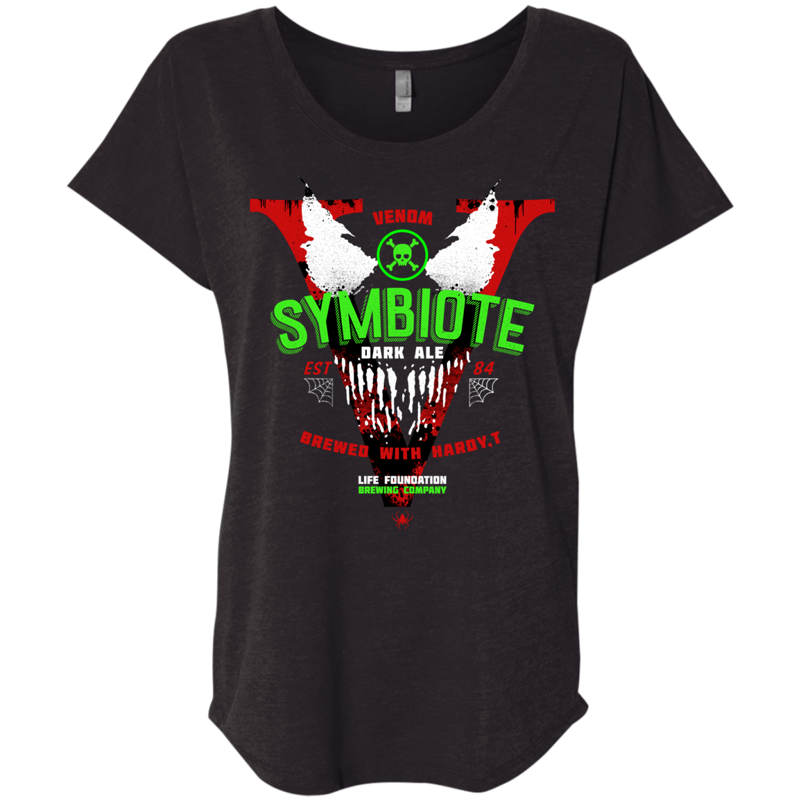 Symbiote Dark Ale Triblend Dolman Sleeve