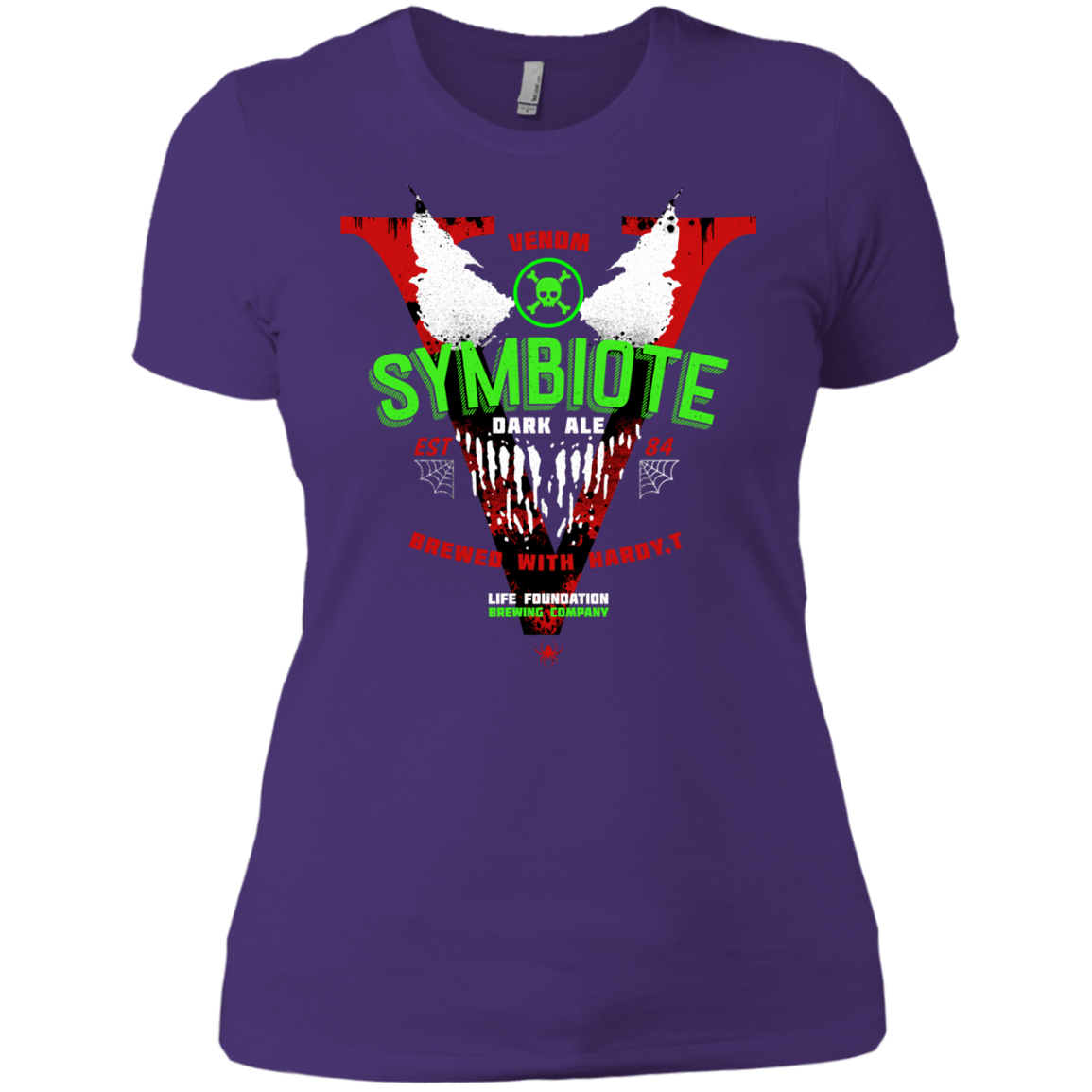 T-Shirts Purple Rush/ / X-Small Symbiote Dark Ale Women's Premium T-Shirt