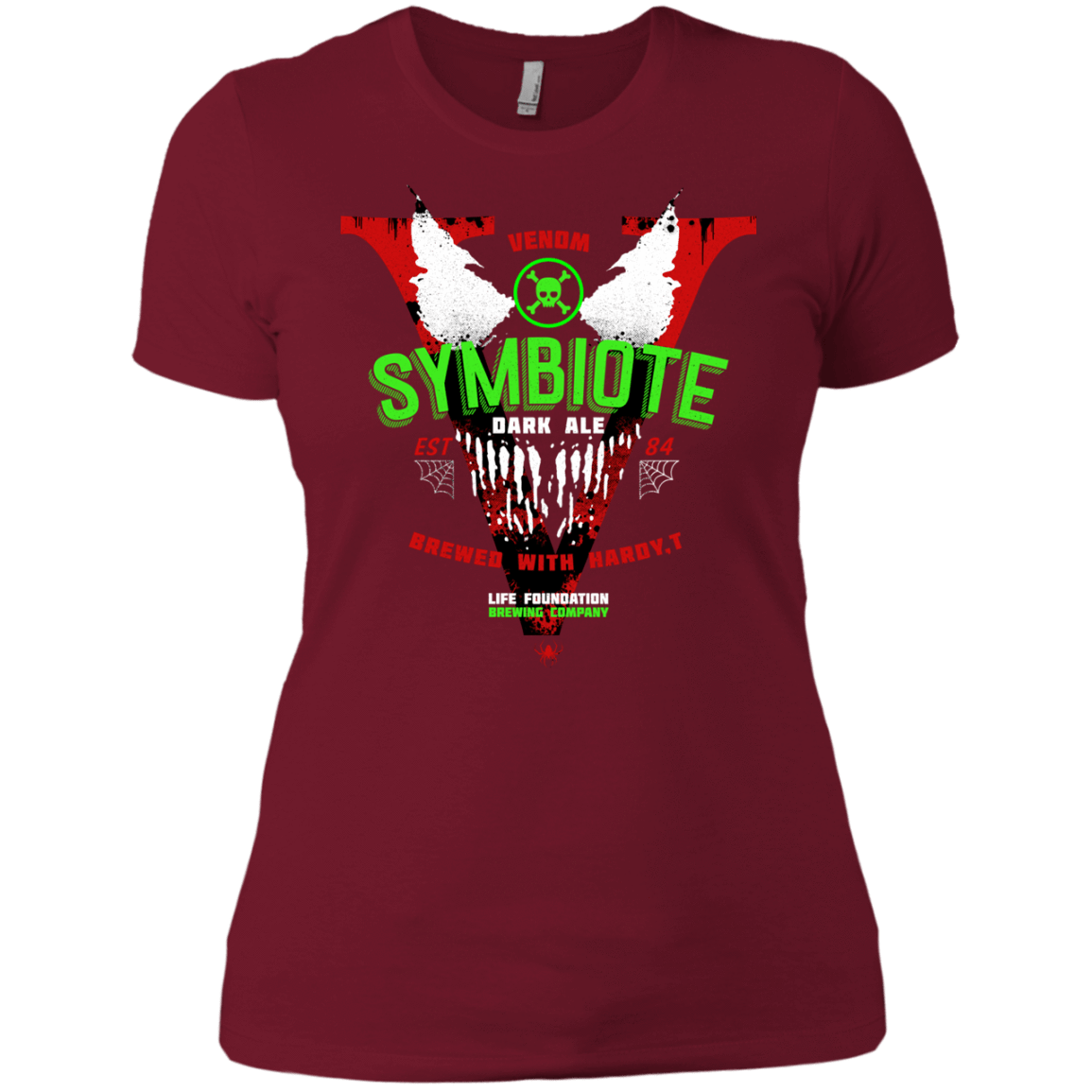 T-Shirts Scarlet / X-Small Symbiote Dark Ale Women's Premium T-Shirt
