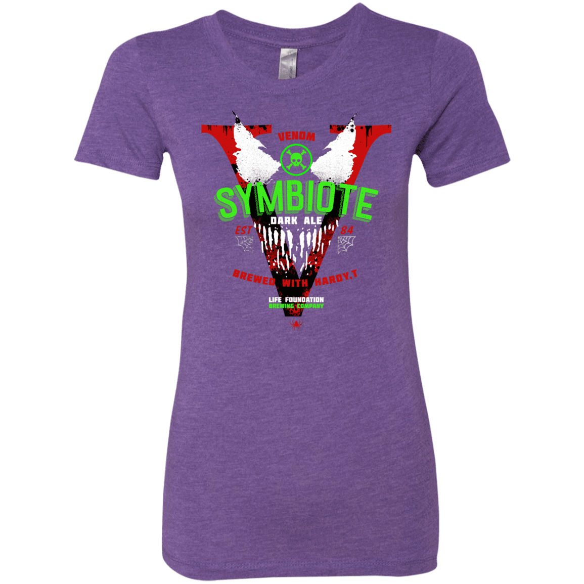 T-Shirts Purple Rush / S Symbiote Dark Ale Women's Triblend T-Shirt