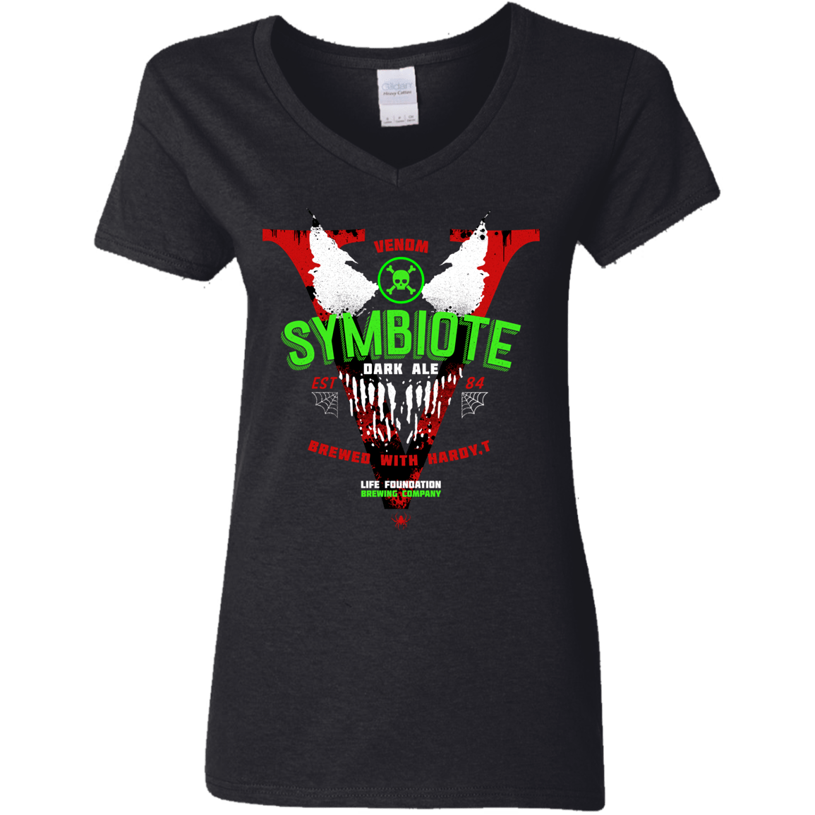 Symbiote Dark Ale Women's V-Neck T-Shirt