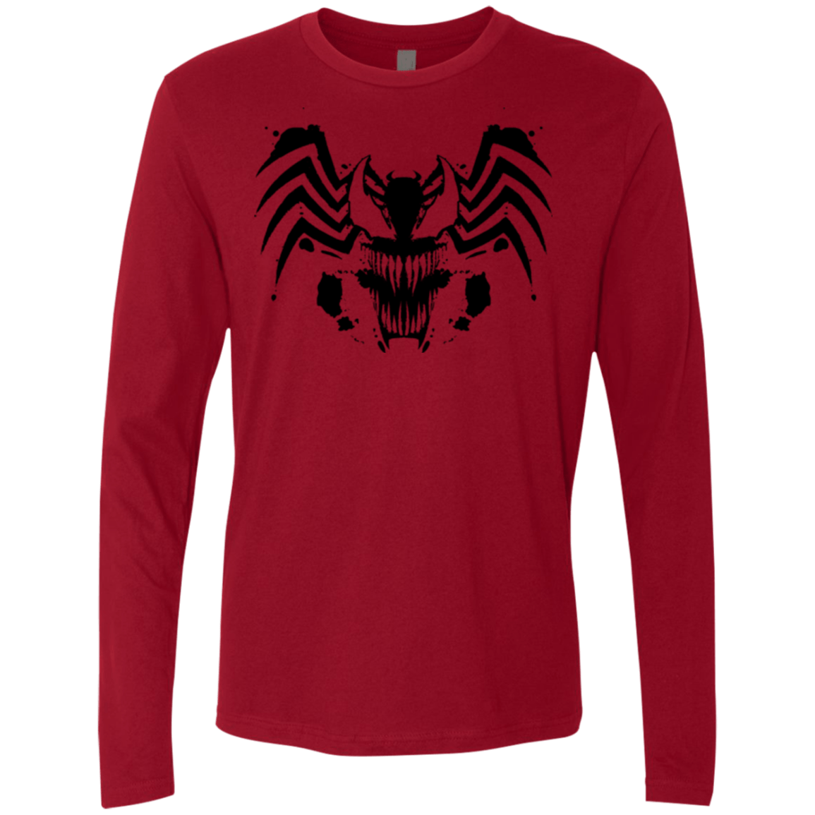 T-Shirts Cardinal / Small Symbiote Rorschach Men's Premium Long Sleeve