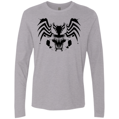 T-Shirts Heather Grey / Small Symbiote Rorschach Men's Premium Long Sleeve