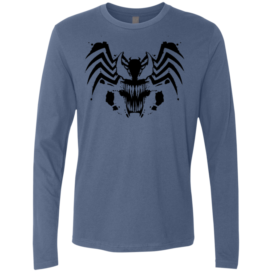 T-Shirts Indigo / Small Symbiote Rorschach Men's Premium Long Sleeve