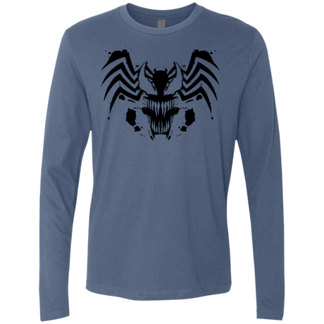 T-Shirts Indigo / Small Symbiote Rorschach Men's Premium Long Sleeve