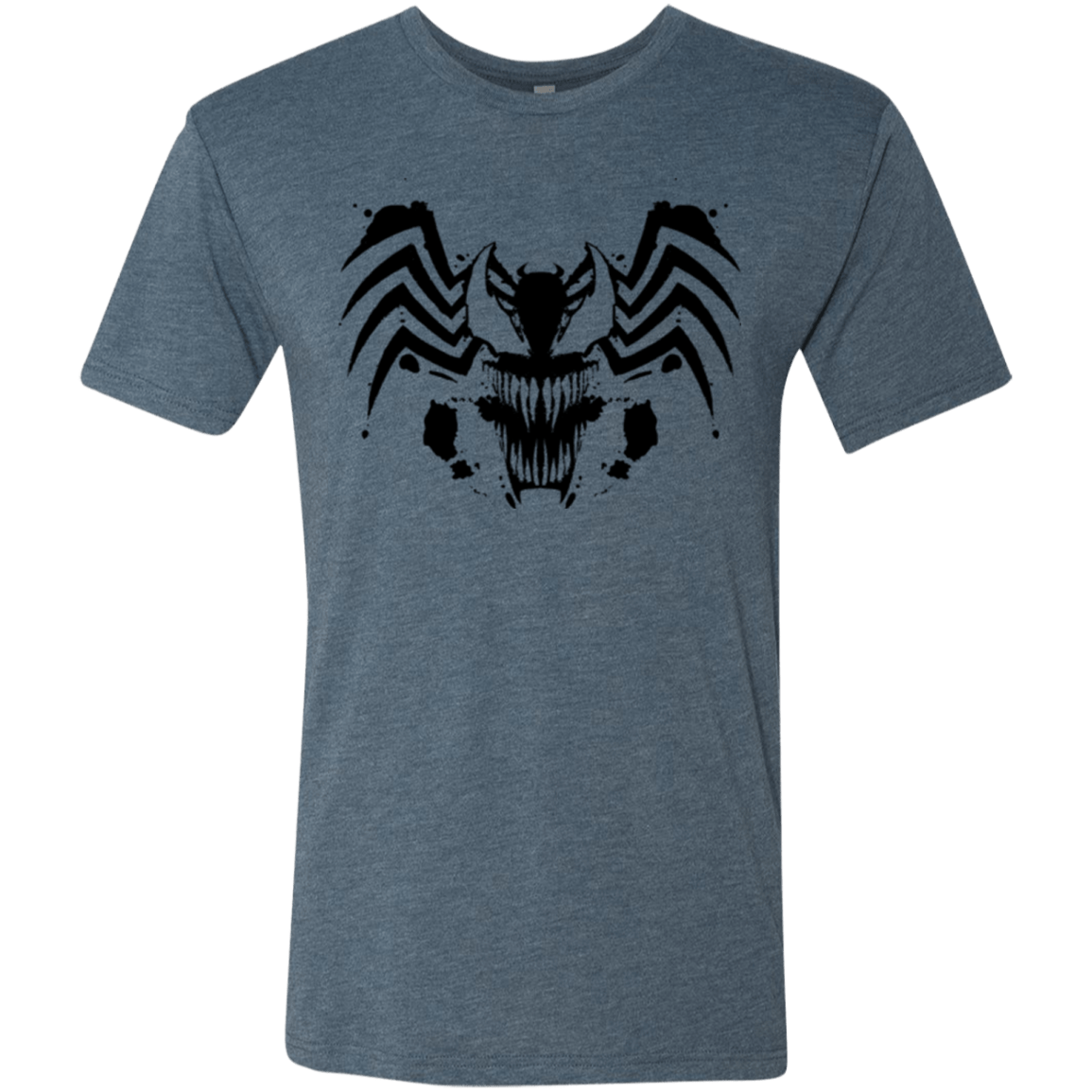 T-Shirts Indigo / Small Symbiote Rorschach Men's Triblend T-Shirt