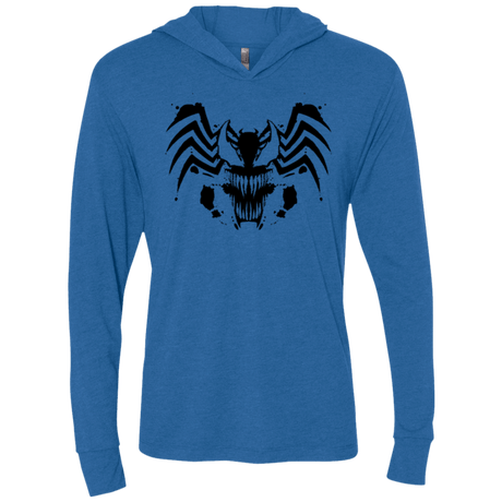 T-Shirts Vintage Royal / X-Small Symbiote Rorschach Triblend Long Sleeve Hoodie Tee