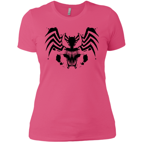 T-Shirts Hot Pink / X-Small Symbiote Rorschach Women's Premium T-Shirt