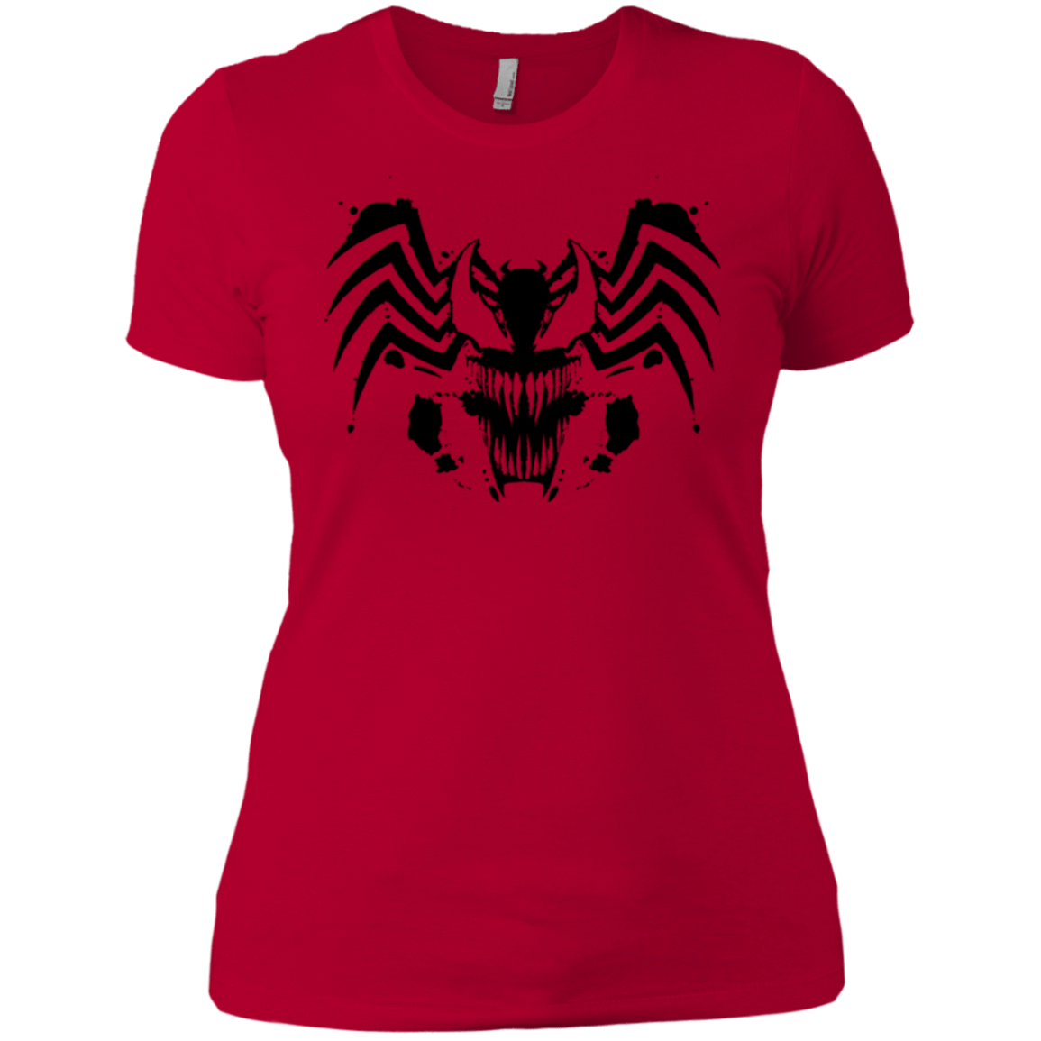 T-Shirts Red / X-Small Symbiote Rorschach Women's Premium T-Shirt
